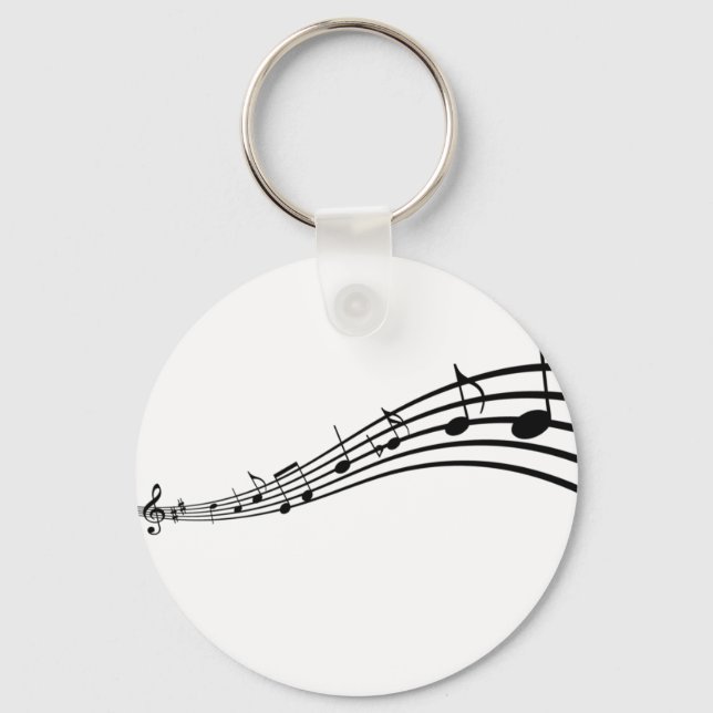 Musiknoten Schlüsselanhänger (Vorderseite)