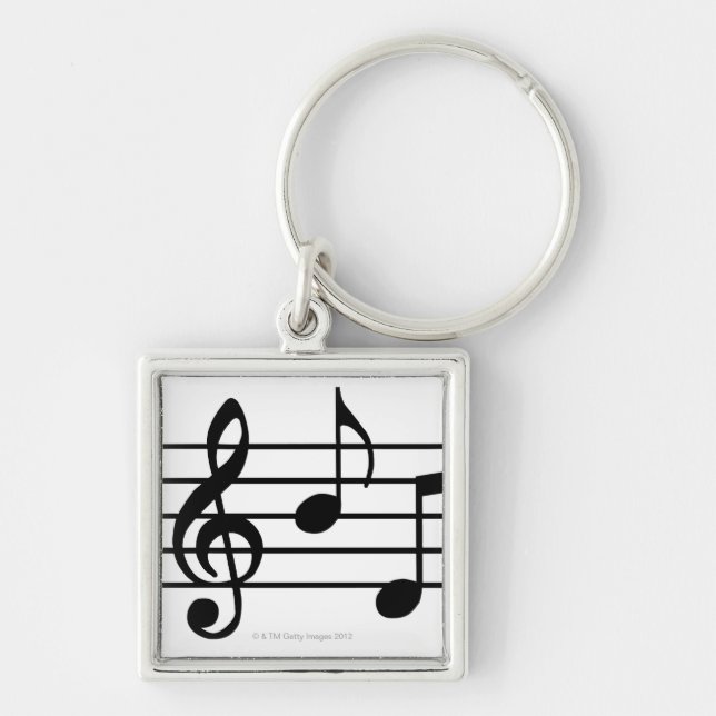 Musiknoten Schlüsselanhänger (Vorne)