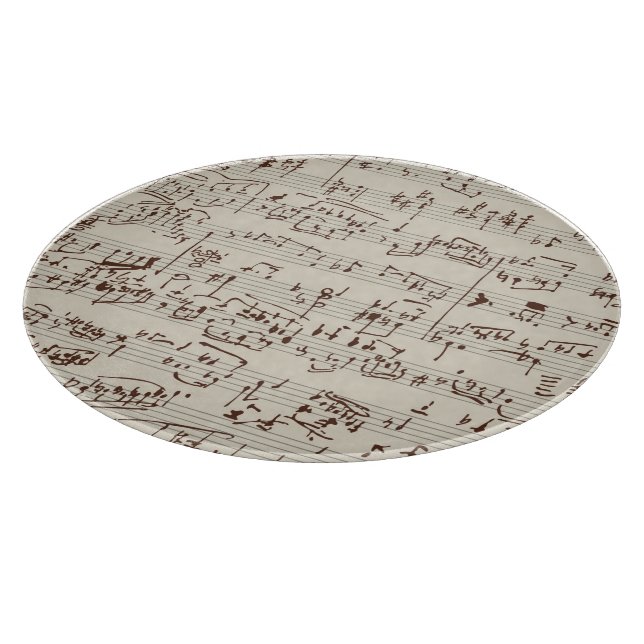 Musiknoten Schneidebrett (Ecke)