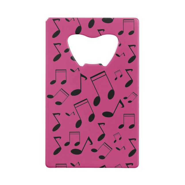 Musiknoten schwarz geldbeutel flaschenöffner (Rückseite)