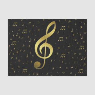 Musiknoten Seidenpapier