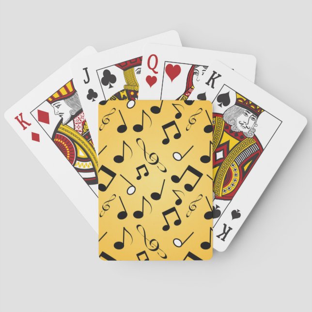 Musiknoten Spielkarten (Rückseite)