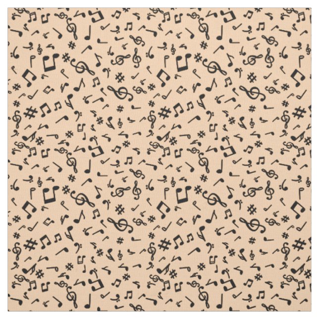 Musiknoten Stoff (Muster)