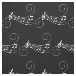 Musiknoten Stoff