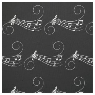 Musiknoten Stoff