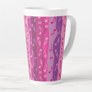 Musiknoten Streifen Milchtasse