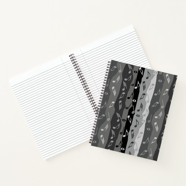 Musiknoten Streifen Notizbuch (Innenseite)