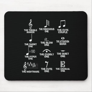 Musiknoten Symbol Definition Humor Lustig Christ Mousepad