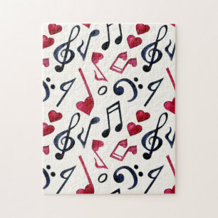 Musiknoten & Symbole Schwarz & Weiß