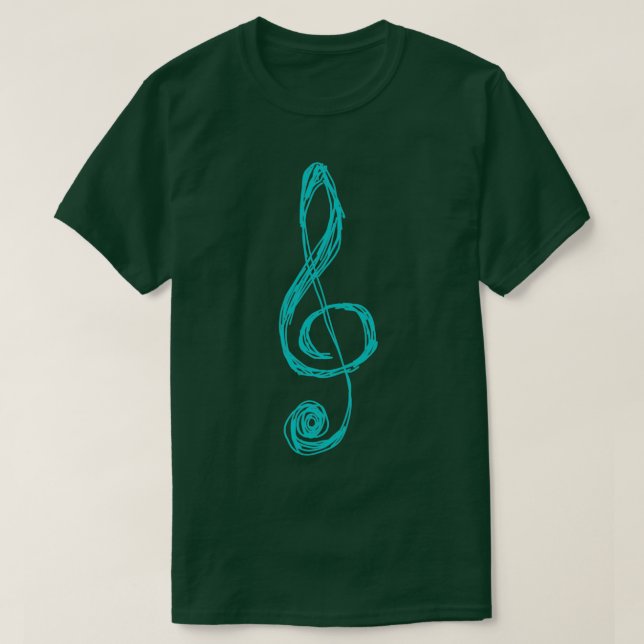 Musiknoten T-Shirt (Design vorne)