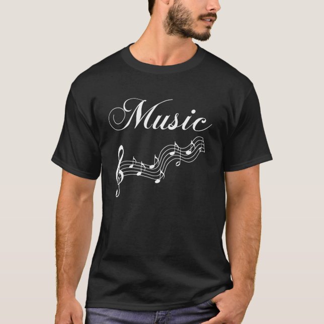 Musiknoten T - Shirt (Vorderseite)