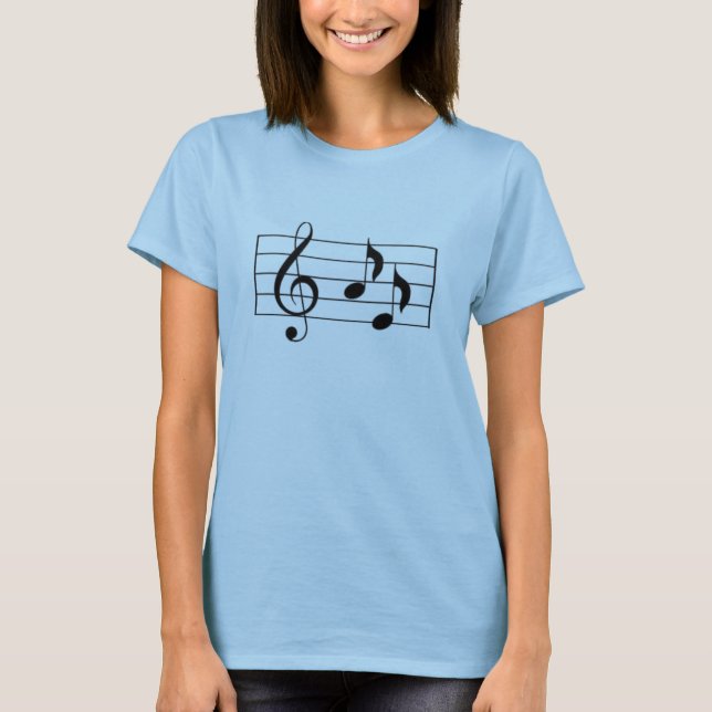 Musiknoten T-Shirt (Vorderseite)