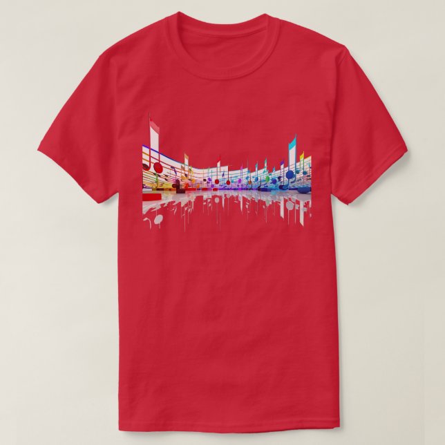 Musiknoten T-Shirt (Design vorne)