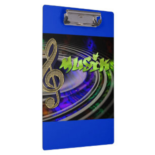 Musiknoten-Tanz-Lehrer-Büro-Zuhause-Kunst Klemmbrett