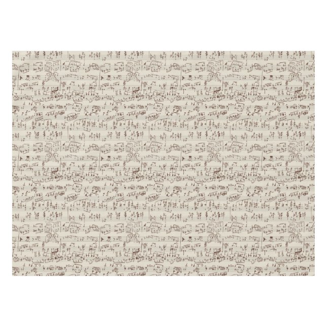 Musiknoten Tischdecke (Vorderseite (Horizontal))