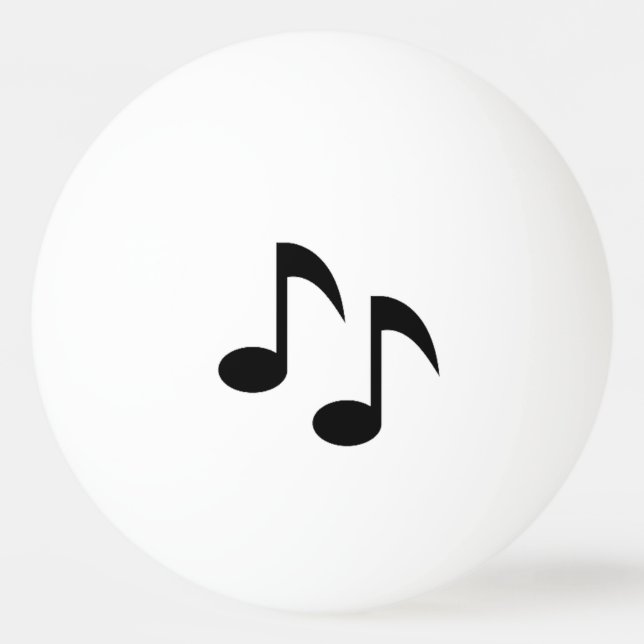 Musiknoten Tischtennisball (Vorderseite)