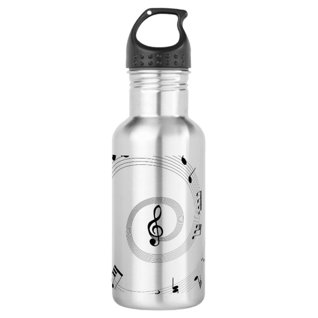 Musiknoten Trinkflasche (Vorderseite)