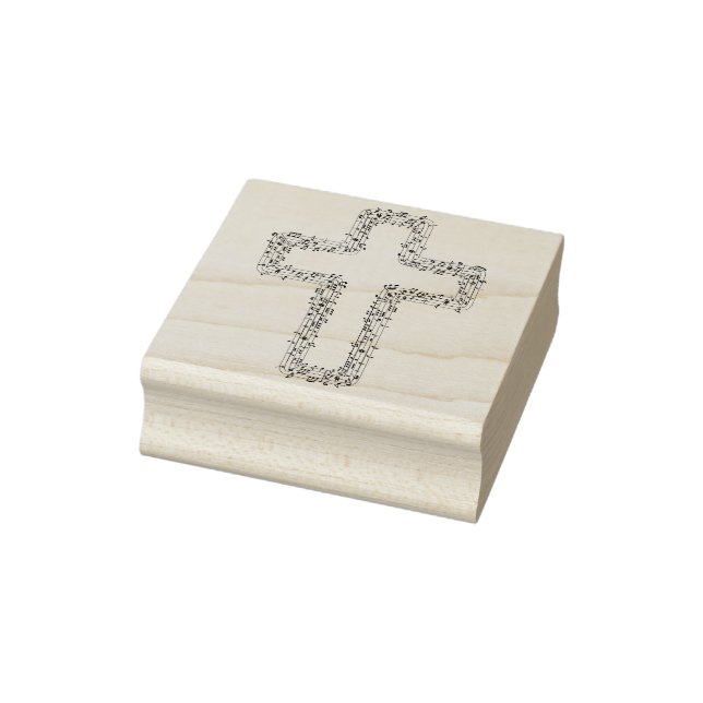Musiknoten überqueren Briefmarke Gummistempel (Stempel)