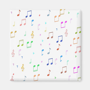 Musiknoten und Symbole Magnet