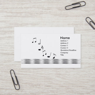 Musiknoten Visitenkarte