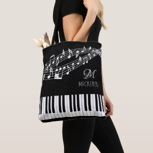 Musiknoten Vorgabe-Name des Monogramms Tasche
