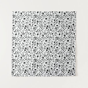 Musiknoten Wandteppich