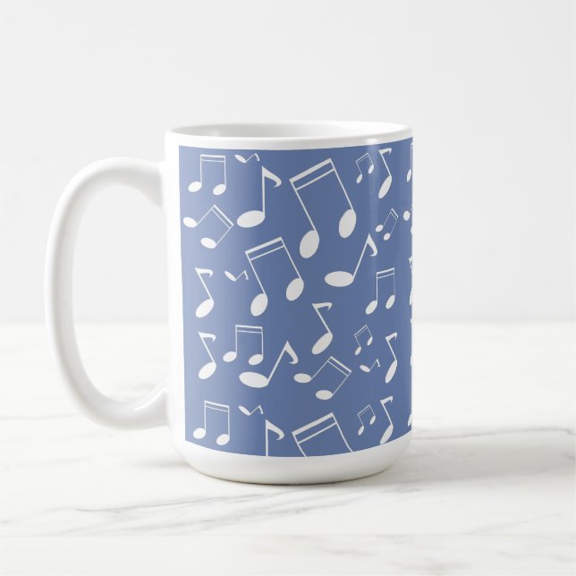 Musiknoten weiß kaffeetasse (Links)