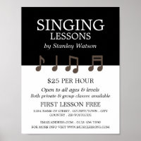 Musiknoten, Werbung im Bereich "Vokallehrgänge"