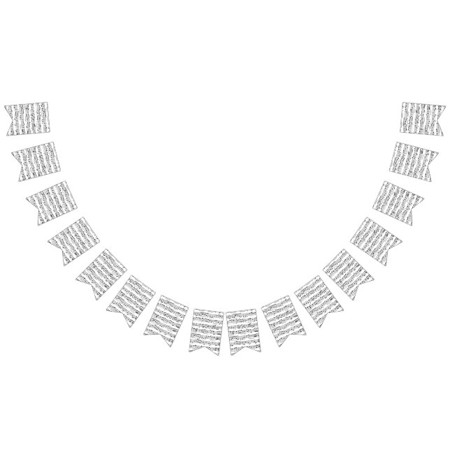 Musiknoten Wimpelkette (Alle)