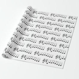 Musiknoten Wir wünschen Ihnen ein frohes Weihnacht Geschenkpapier