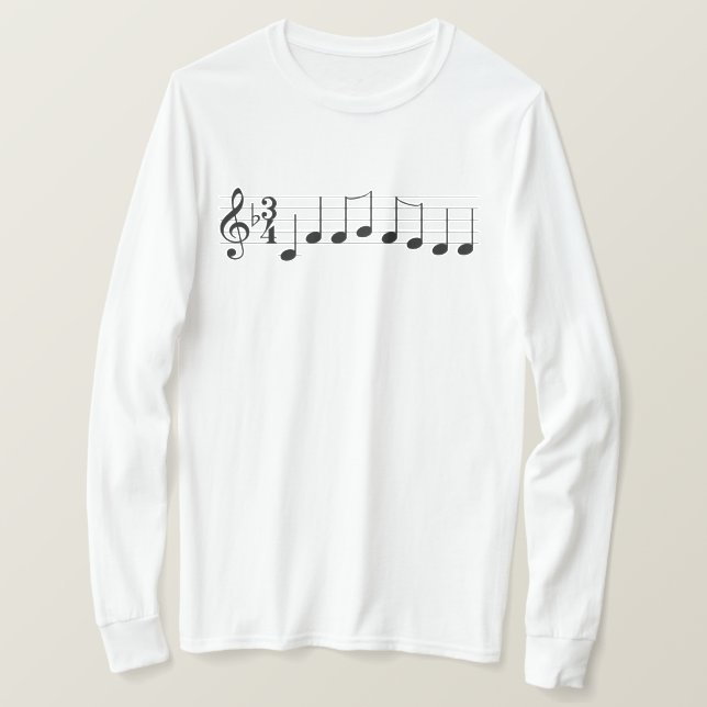 Musiknoten Wir wünschen Ihnen ein frohes Weihnacht T-Shirt (Design vorne)
