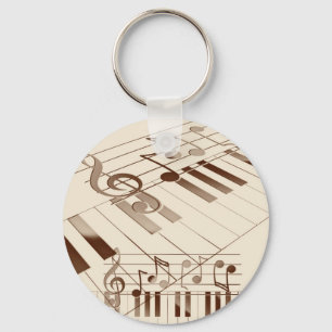 Musiknotenillustration Schlüsselanhänger