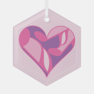 Musiknotens Heart Ornament Aus Glas