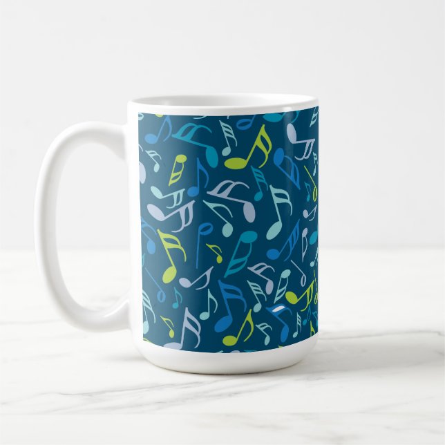 Musiknotens Neck Tie Kaffeetasse (Links)