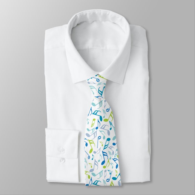 Musiknotens Neck Tie Krawatte (Gebunden)