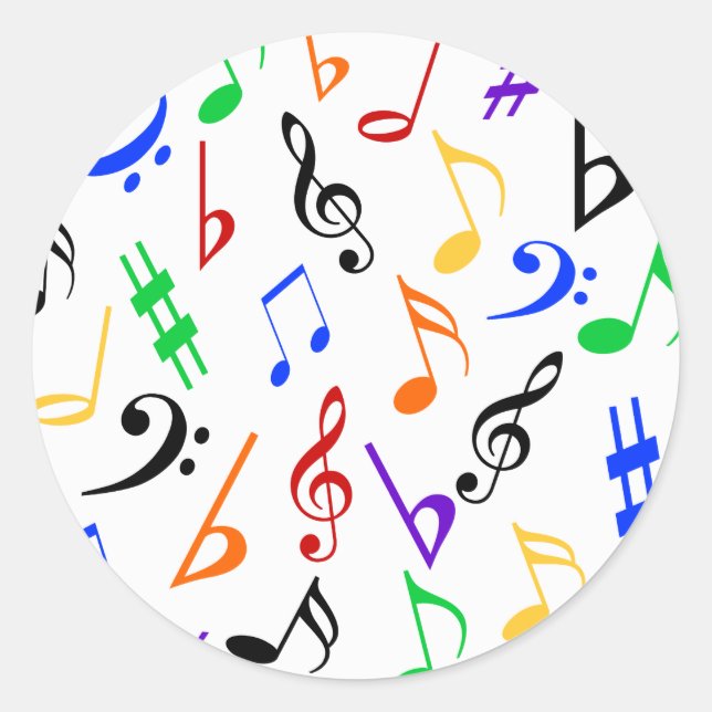 Musiknotes Music Stickers - Multi (Vorderseite)