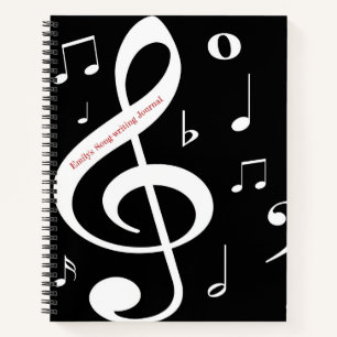 Musiknotizen Songwriting-Journal Notizbuch