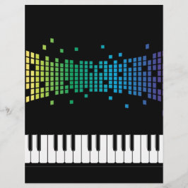 Musikpiano-Instrumentaltastatur mehrfarbig