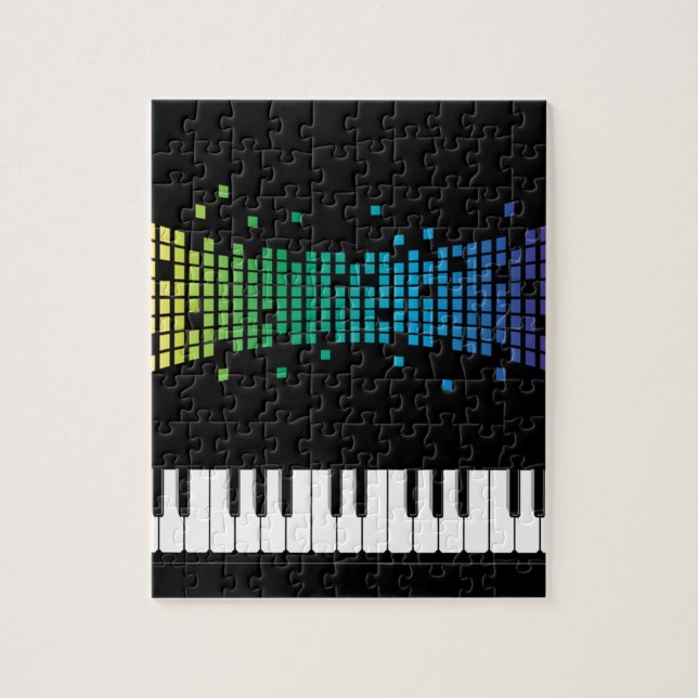 Musikpiano-Instrumentaltastatur mehrfarbig (Vertikal)