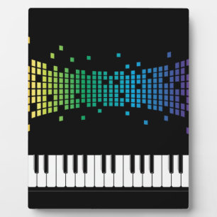 Musikpiano-Instrumentaltastatur mehrfarbig Fotoplatte