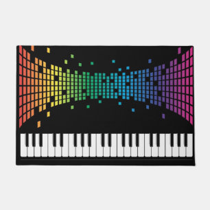 Musikpiano-Instrumentaltastatur mehrfarbig Fußmatte