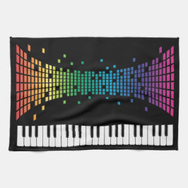 Musikpiano-Instrumentaltastatur mehrfarbig Handtuch