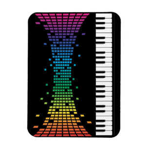 Musikpiano-Instrumentaltastatur mehrfarbig Magnet