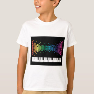 Musikpiano-Instrumentaltastatur mehrfarbig T-Shirt