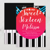 Musikpiano roter Teppich Stil Nacht Sweet Sixteen