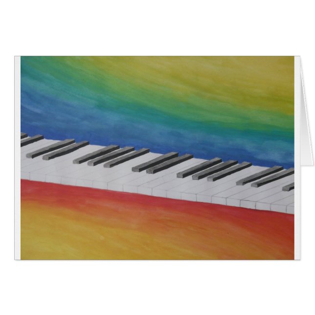 Musikpiano-Schlüssel Notizen Lehrer Reiseziel Inst (Vorderseite (Horizontal))