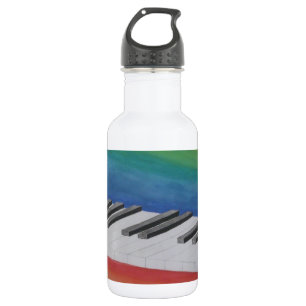 Musikpiano-Schlüssel Notizen Lehrer Reiseziel Inst Trinkflasche