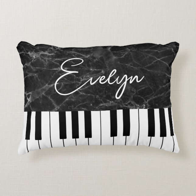 Musikpiano Themed Throw Kissenpianist Dekokissen (Vorderseite)
