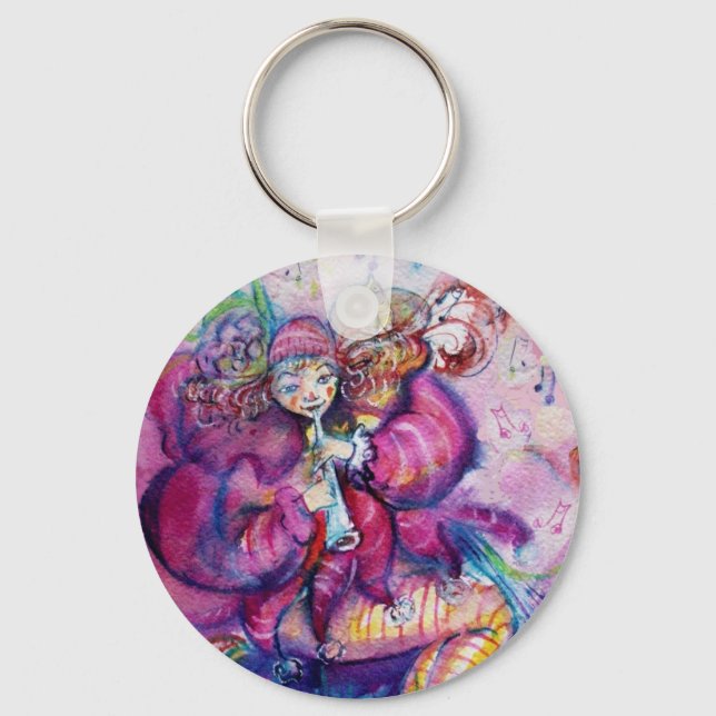 MUSIKPINK CLOWN SCHLÜSSELANHÄNGER (Vorderseite)