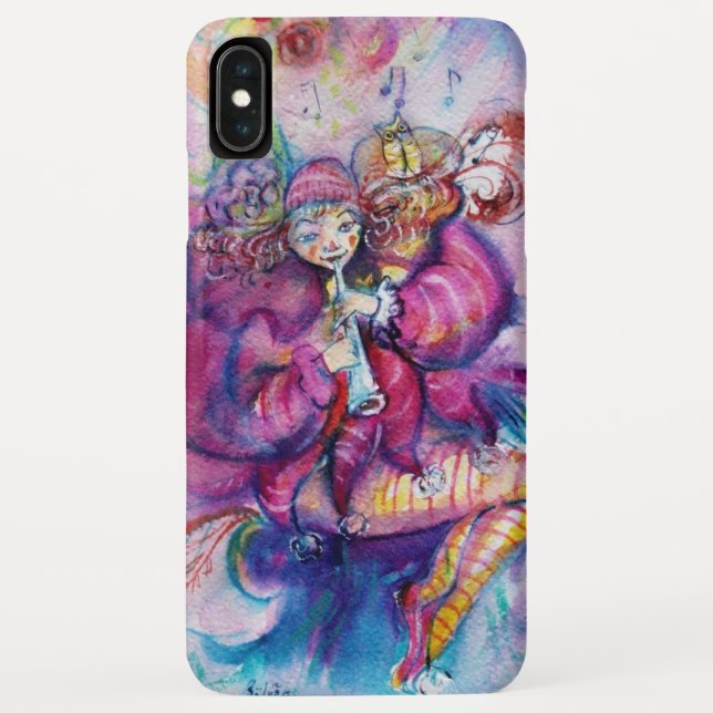 MUSIKPINK MIT EIGENEN Musiknoten GESCHLOSSEN Case-Mate iPhone Hülle (Rückseite)
